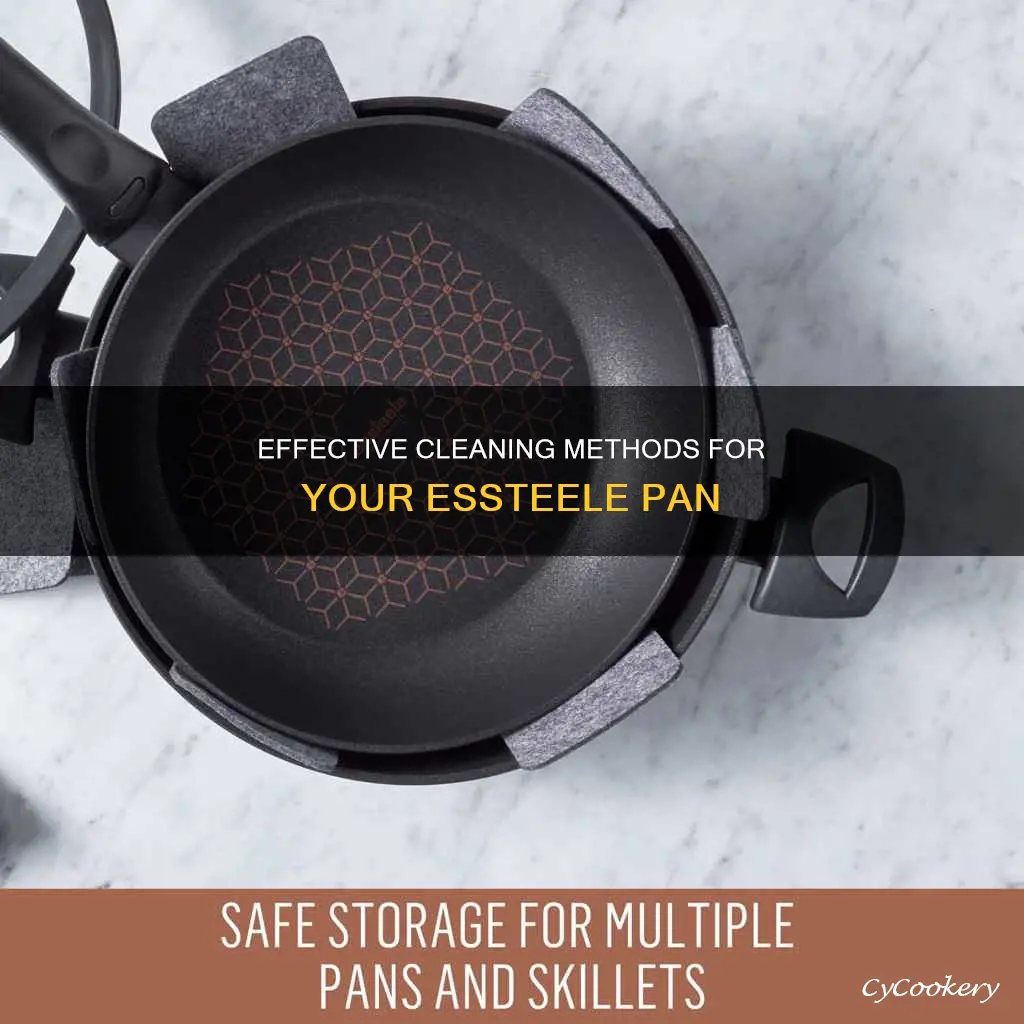 how to clean essteele pan