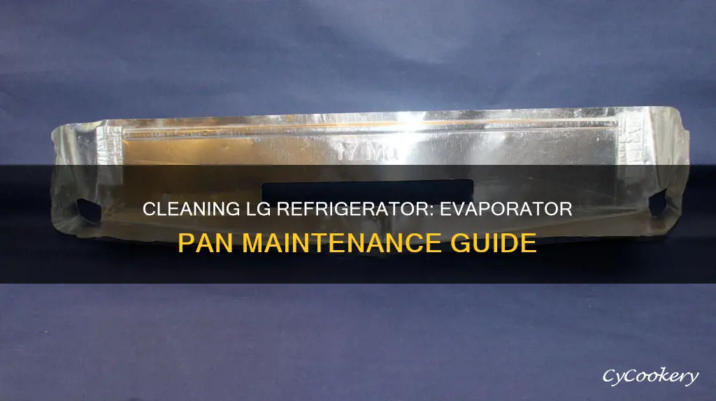 how to clean evaporator pan in lg refrigerator