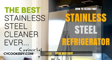 Easy Steps to Clean and Maintain Your Fake Stainless Steel Fridge