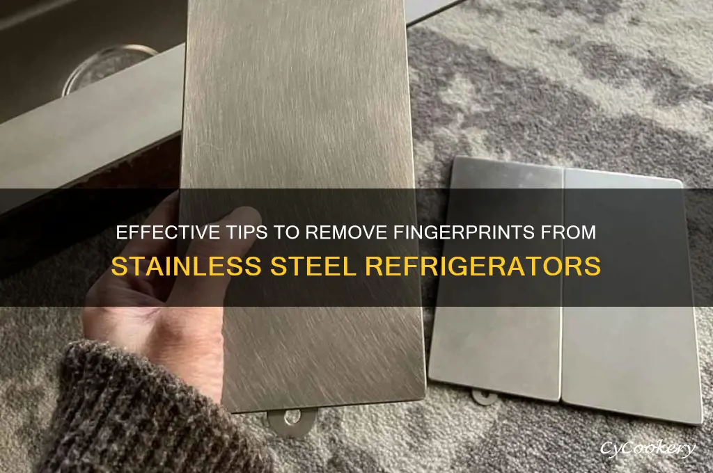 how to clean fingerprints from stainless refrigerator