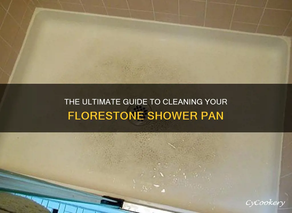 how to clean florestone shower pan