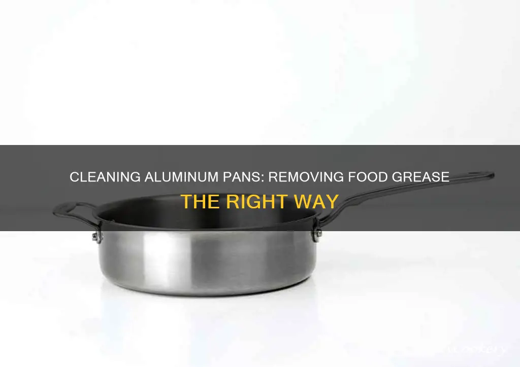 how to clean food grease off aluminum pans