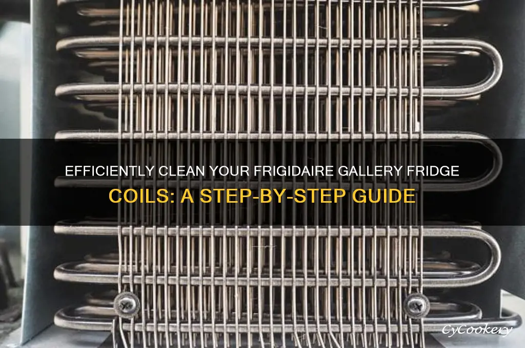 how to clean frigidaire gallery refrigerator coils