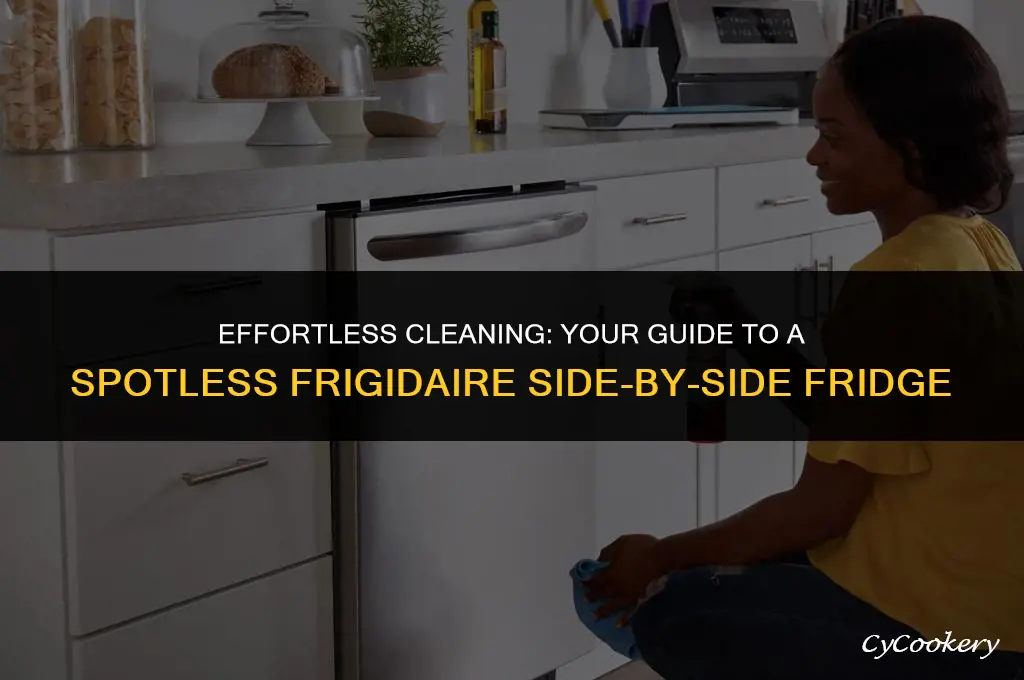 how to clean frigidaire side by side refrigerator