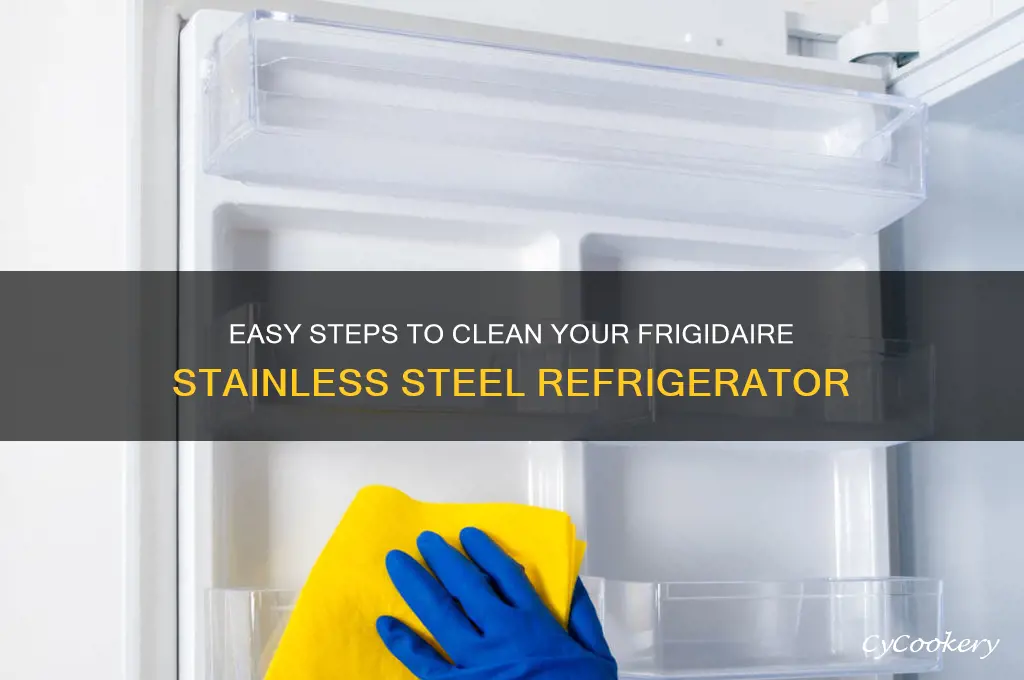 how to clean frigidaire stainless steel refrigerator