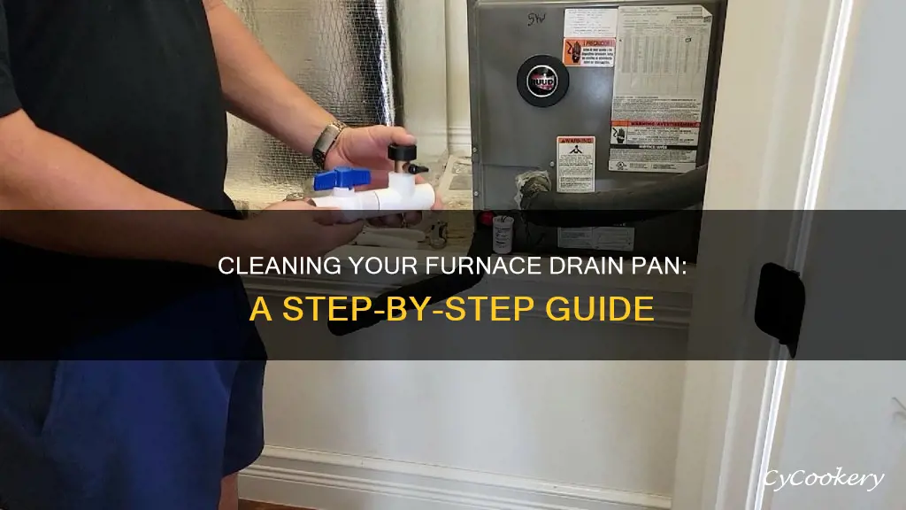 how to clean furnace drain pan