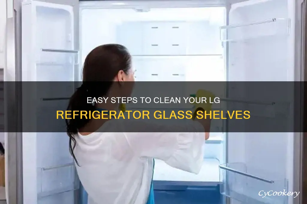 how to clean glass shelf lg refrigerator