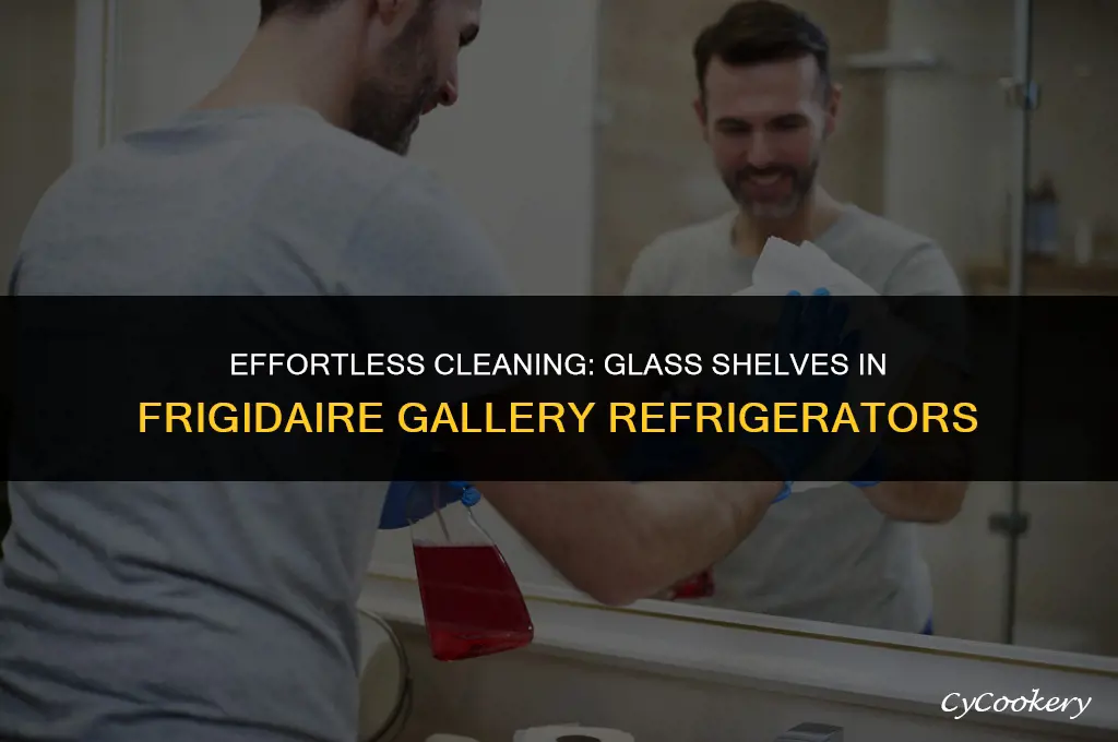 how to clean glass shelves in frigidaire gallery refrigerator