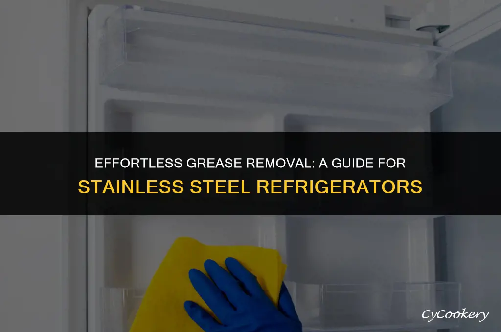 how to clean grease off stainless steel refrigerator