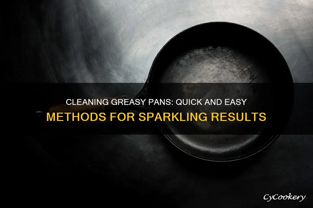 how to clean greasy pan