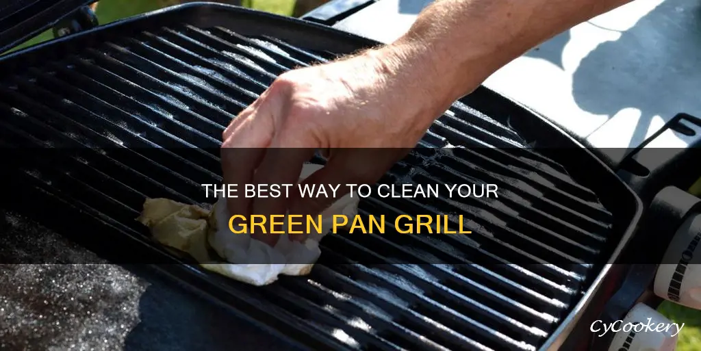 how to clean green pan grill