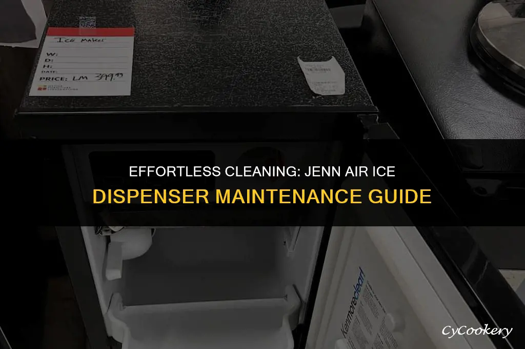how to clean ice dispenser on jenn air refrigerator