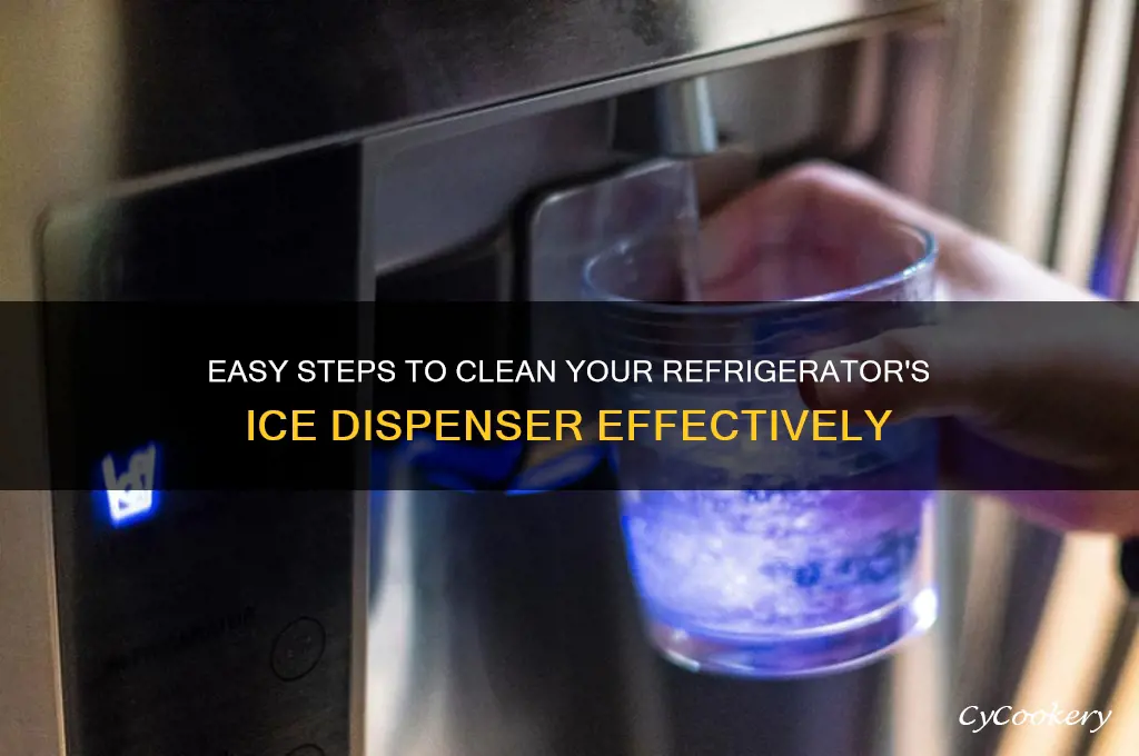 how to clean ice dispenser on refrigerator