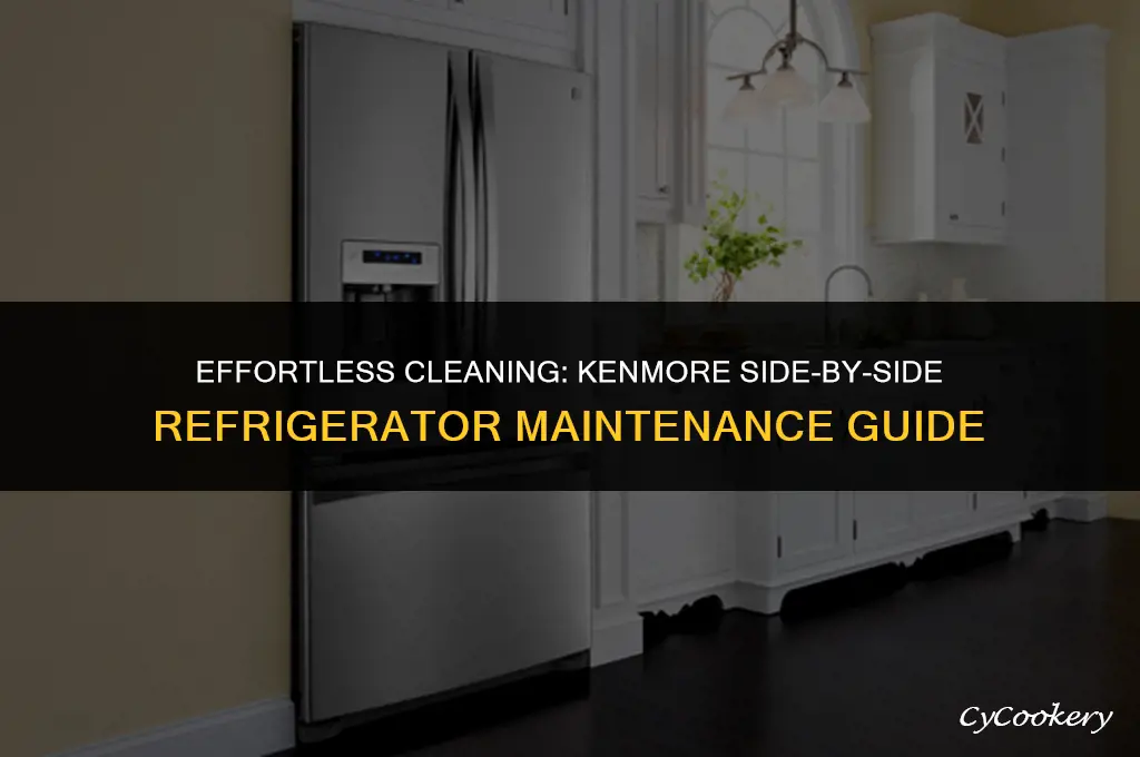 how to clean kenmore side by side refrigerator