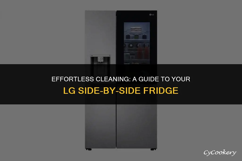 how to clean lg side by side refrigerator