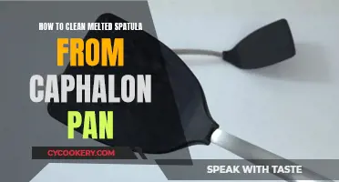 Cleaning Melted Spatula Off Your Caphalon Pan