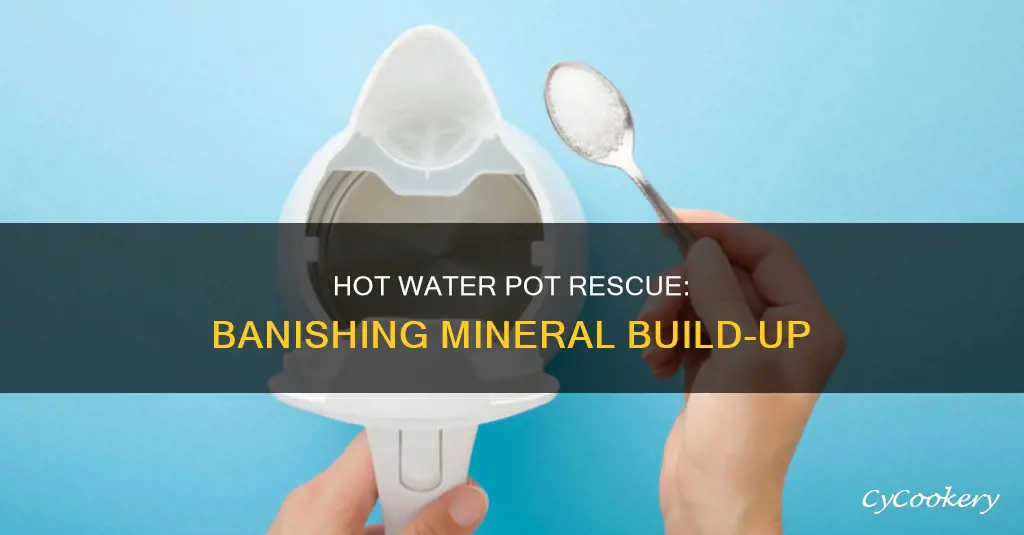 how to clean mineral build up from hot water pot