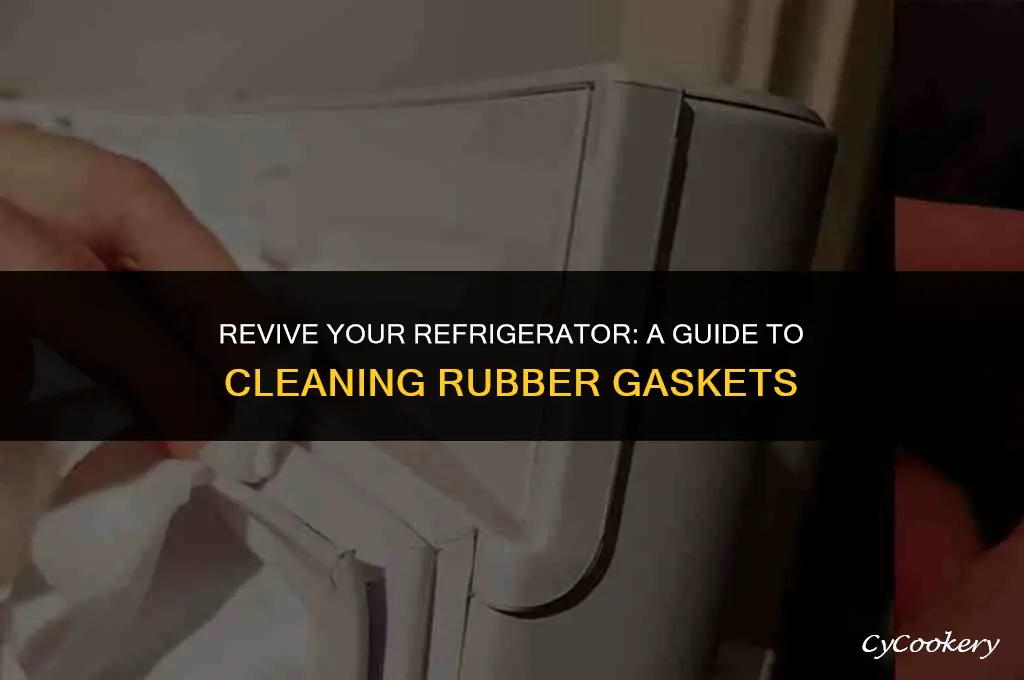 how to clean mode on rubber gaskets in refrigerator