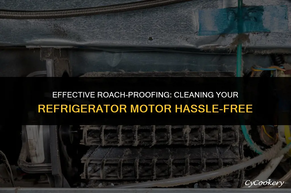 how to clean motor in refrigerator due to roaches