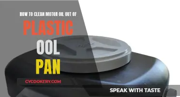 Cleaning Motor Oil from Plastic: Effective Pan Treatment