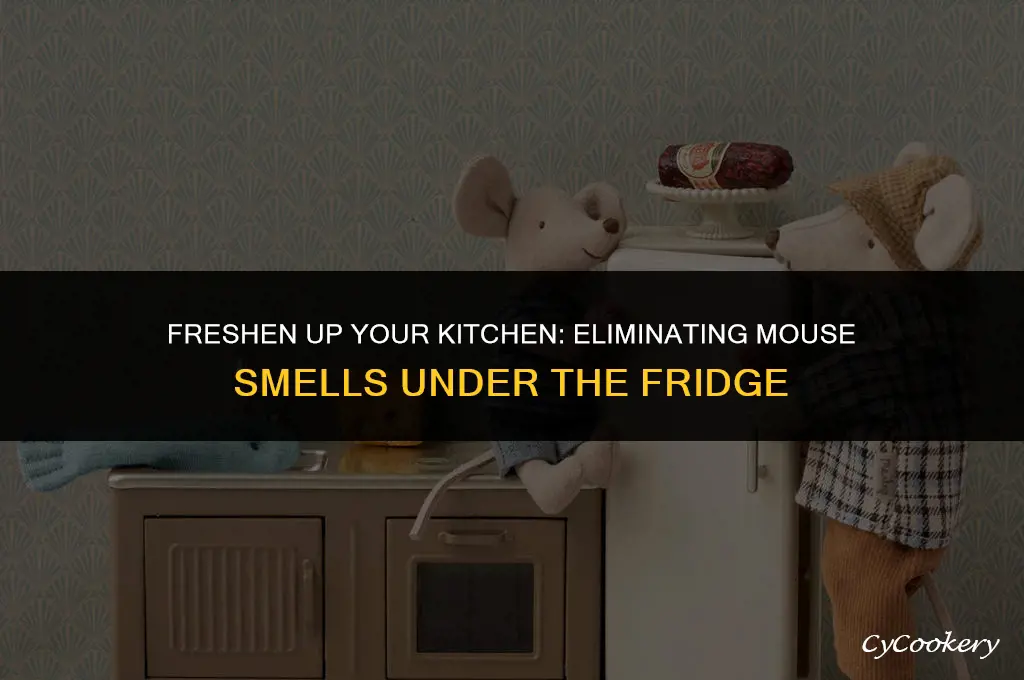 how to clean mouse smell under the refrigerator