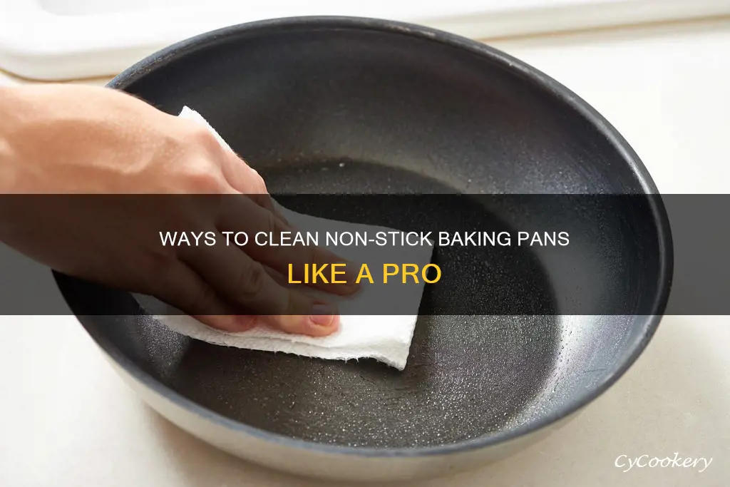 how to clean non stick baking pan