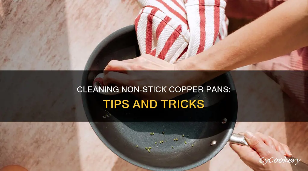 how to clean non stick copper pan