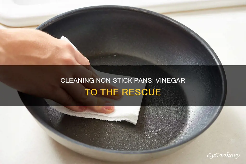 how to clean non stick pans with vinegar