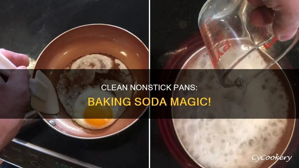 how to clean nonstick coated pans with baking soda