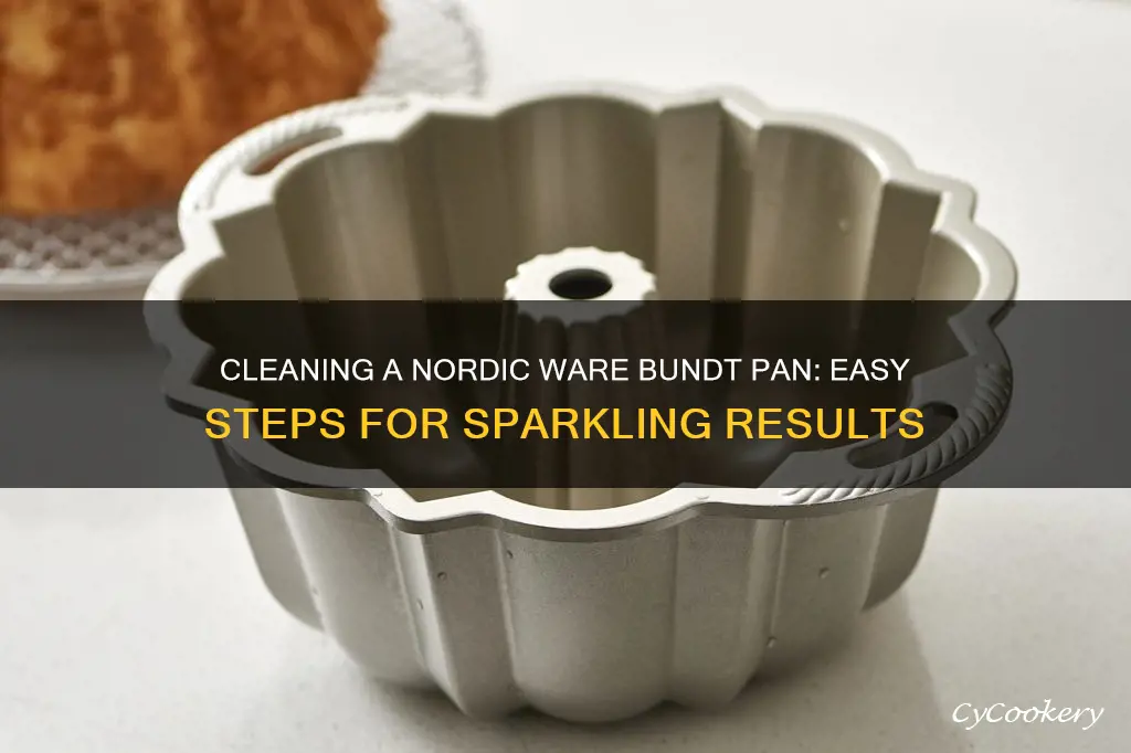 how to clean nordic ware bundt pan