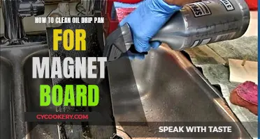 Cleaning an Oil Drip Pan for a Magnet Board