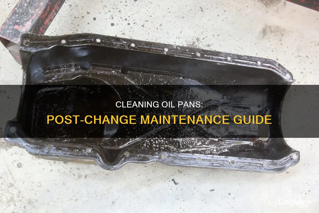 how to clean oil pan after oil change