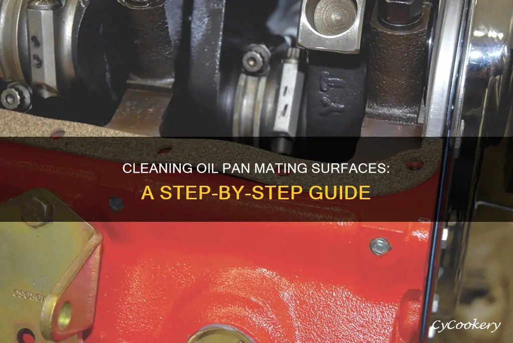 how to clean oil pan mating surface