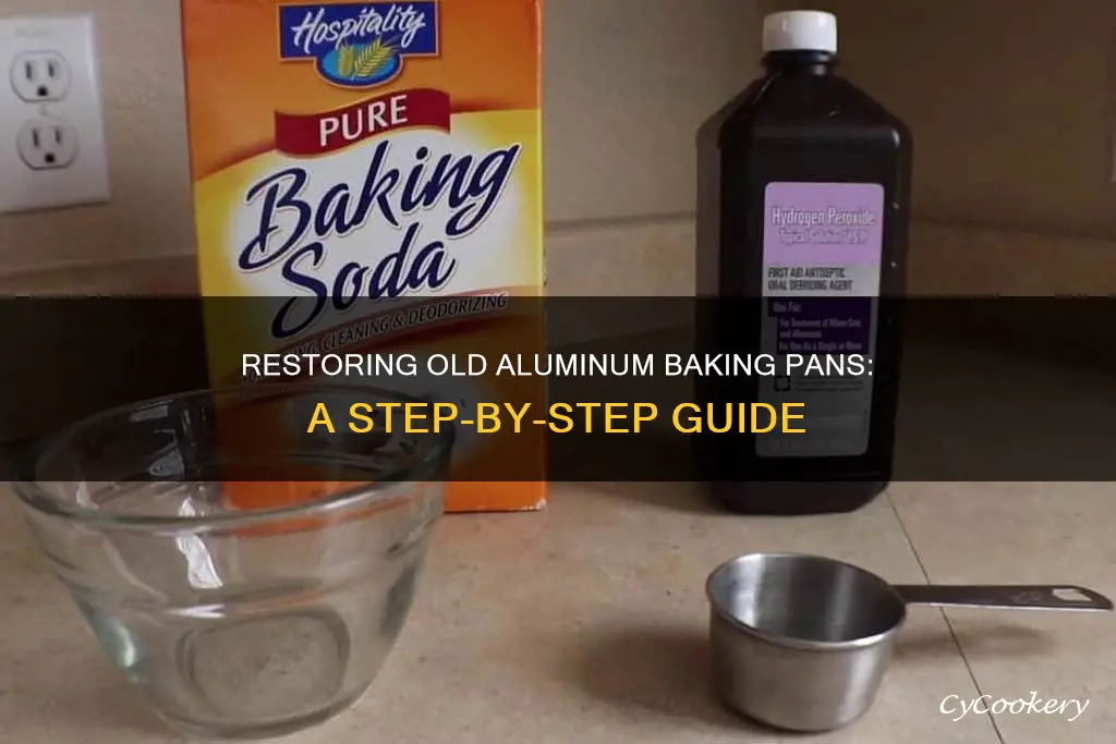 how to clean old aluminum baking pans