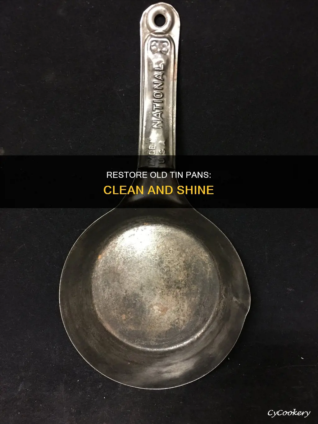 how to clean old tin pans