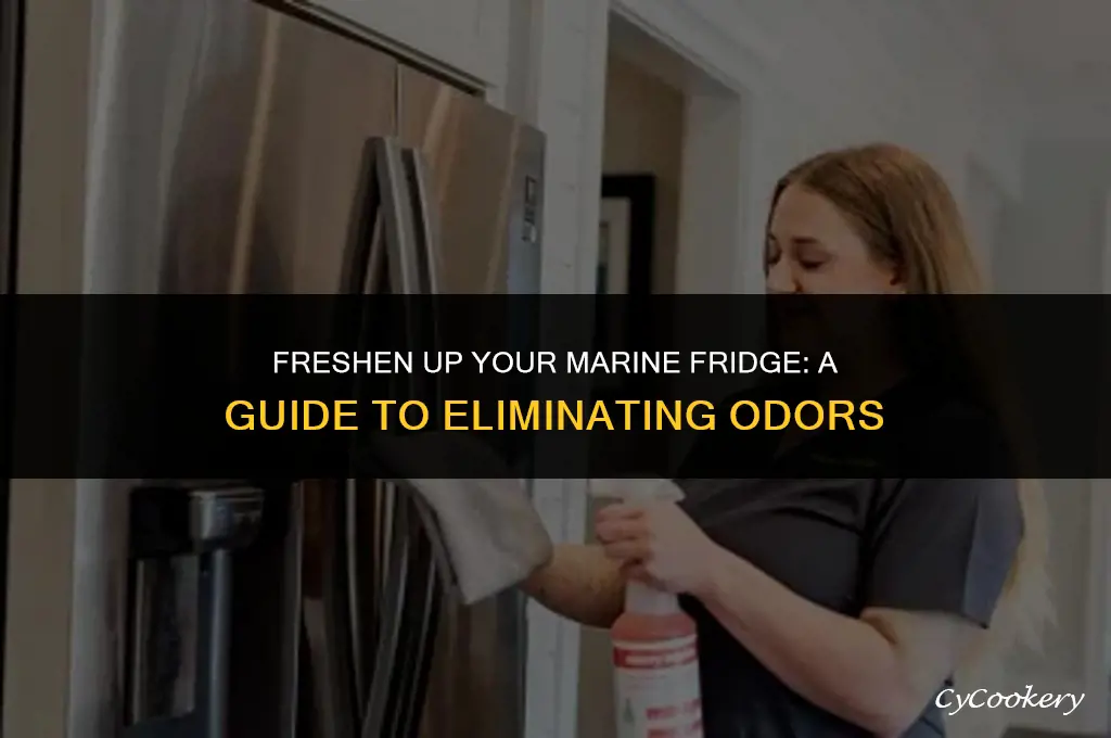 how to clean out stink from marine refrigerator