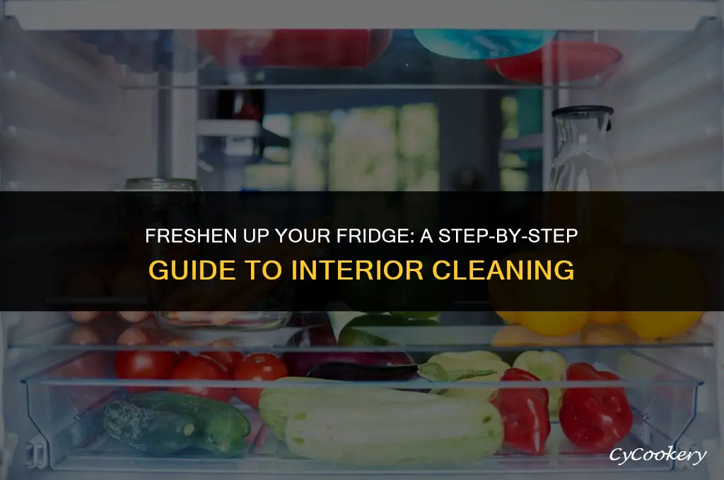 how to clean out the inside of a refrigerator