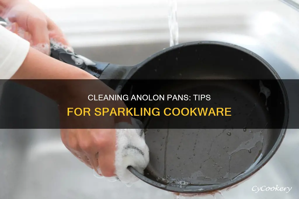 how to clean outside of anolon pans