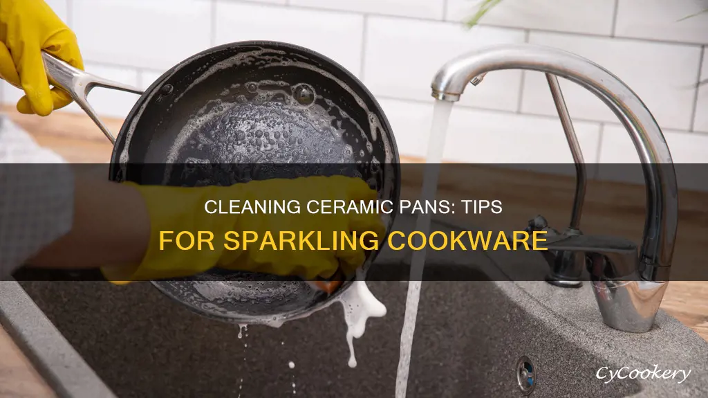 how to clean outside of ceramic pan