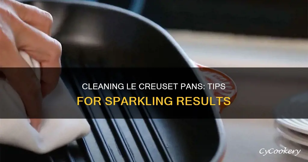 how to clean outside of le creuset pan