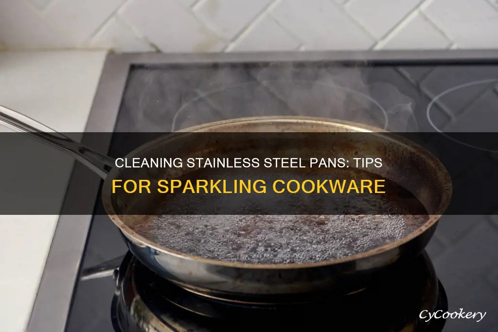 how to clean outside of stainless steel pans