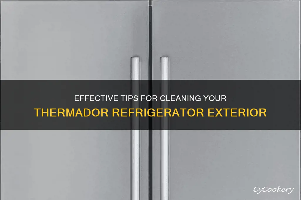 how to clean outside of thermador refrigerator
