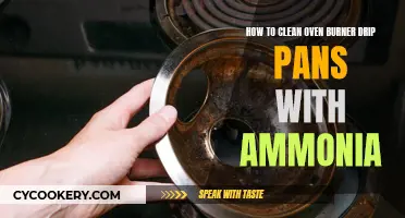 Cleaning Oven Burner Drip Pans: Ammonia Solution