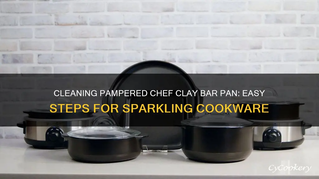 how to clean pamperchef clay bar pan