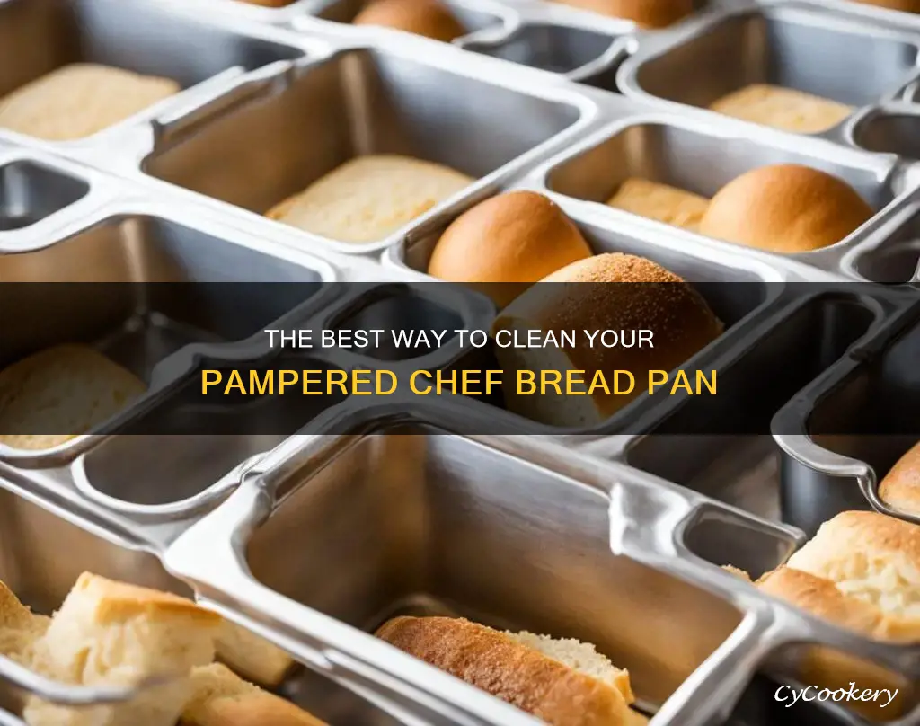 how to clean pampered chef bread pan