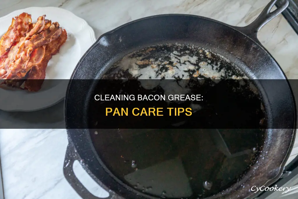 how to clean pan after bacon