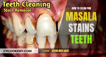 Cleaning Pan Masala Stains: Teeth Whitening Guide