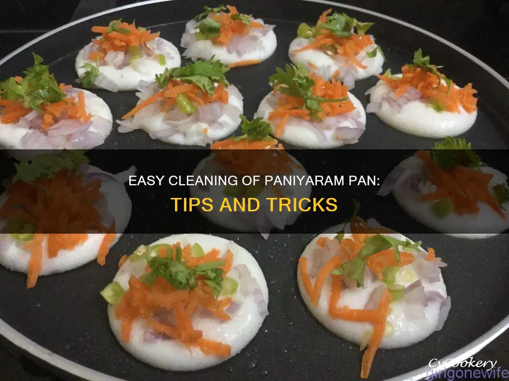 how to clean paniyaram pan