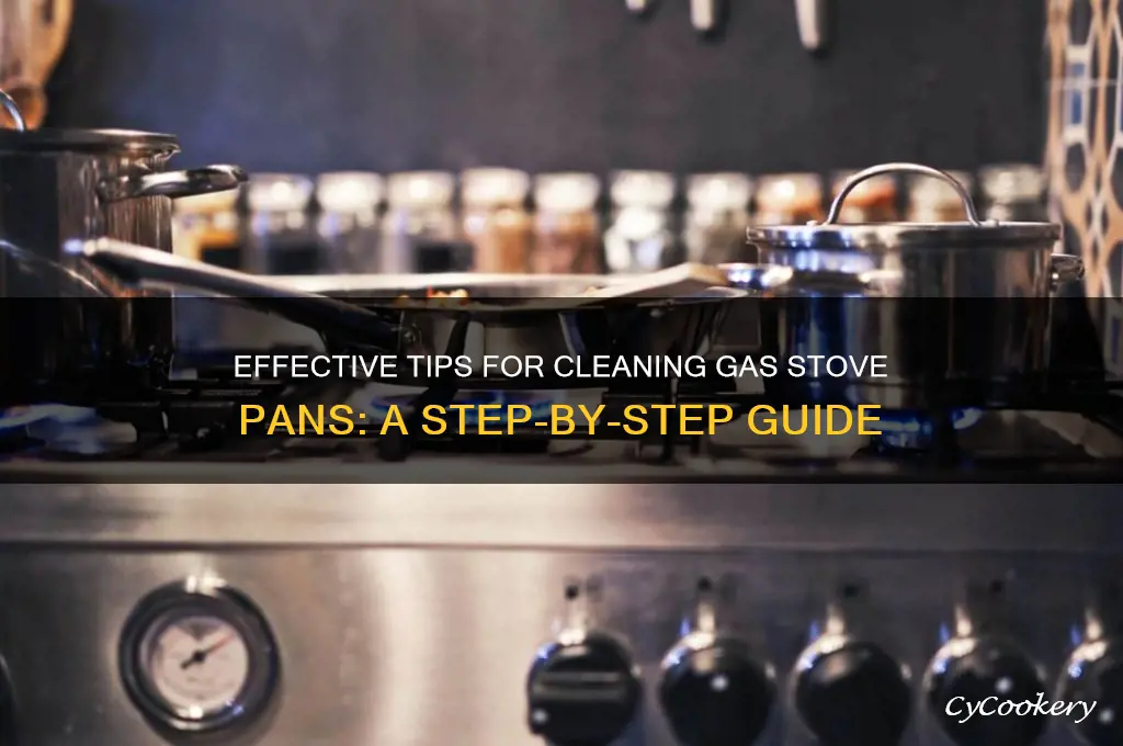 how to clean pans used in gas stove