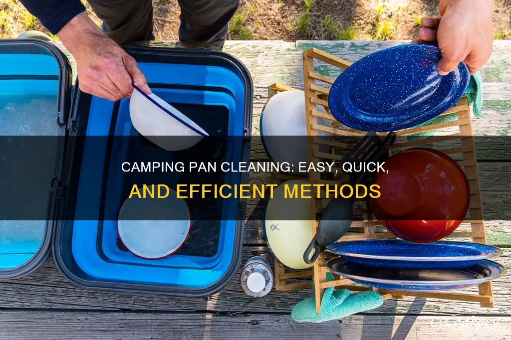 how to clean pans while camping